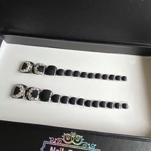 Load image into Gallery viewer, Crescent - Medium Coffin Press On Toes Nails