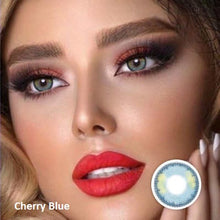 Load image into Gallery viewer, Cherry Blue Colour Soft Contact Lenses
