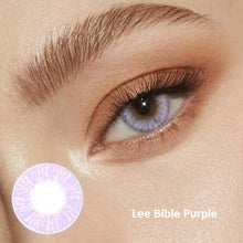 Load image into Gallery viewer, Lee Bible Purple Soft Contact Lenses
